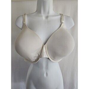 Olga Bra 44DD Women's No Side Effects Underwire Contour Bra White Size 44DD